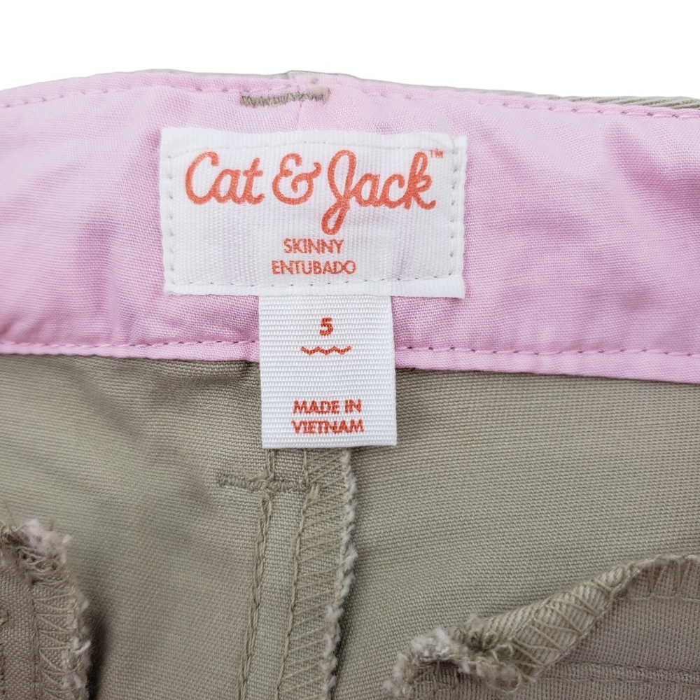 NWT Cat & Jack Girls School Uniform Pants Size 5 - Two Pack Sourdough Be… - Picture 3 of 7